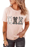 Easter Bunny Graphic Cuffed Tee Shirt (Website Only)