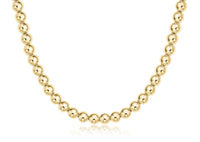 15" Choker Classic Gold Beaded Necklace