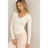 Easygoing Cutie Center Ruched Top