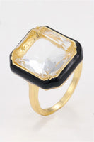 Glass Stone Enamel Ring