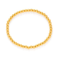 Gold Bead Bracelet (4 mm)