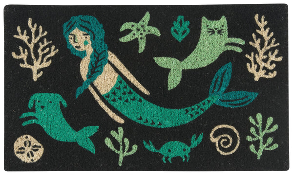 Danica Studio Sea Spell Coir Fiber Printed Doormat