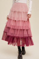 Say You'll Be Mine! Layered Tulle Midi Skirt (website exclusive)