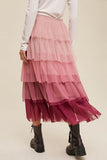 Say You'll Be Mine! Layered Tulle Midi Skirt (website exclusive)