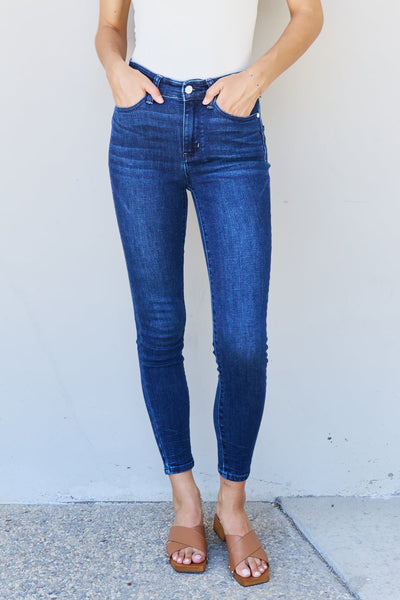 Judy Blue Marie Full Size Mid Rise Skinny Jeans