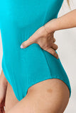 Basic Bae Round Neck Short Sleeve Bodysuit (website exclusive)