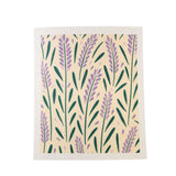 Lavender Patterned Swedish Dishcloths - Sponge Cloths