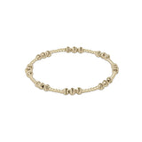 Dignity Joy Pattern Bead Bracelet - Gold - Multiple Sizes