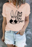 Easter Rabbit Graphic Round Neck Tee Shirt (Website Only)