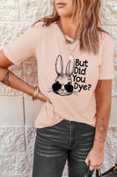 Easter Rabbit Graphic Round Neck Tee Shirt (Website Only)