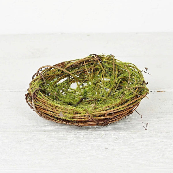 Twiggy Bird Nest w/ Moss