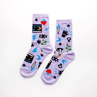 Witchy Mystic Spells Women's Crew Socks