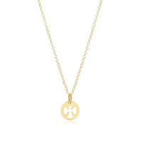 16" Necklace Gold - Guardian Angel Charm