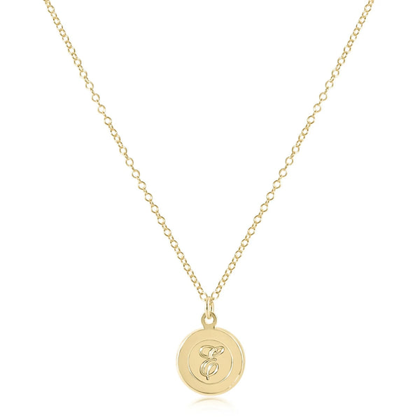 16" Necklace Gold - Respect Gold Disc